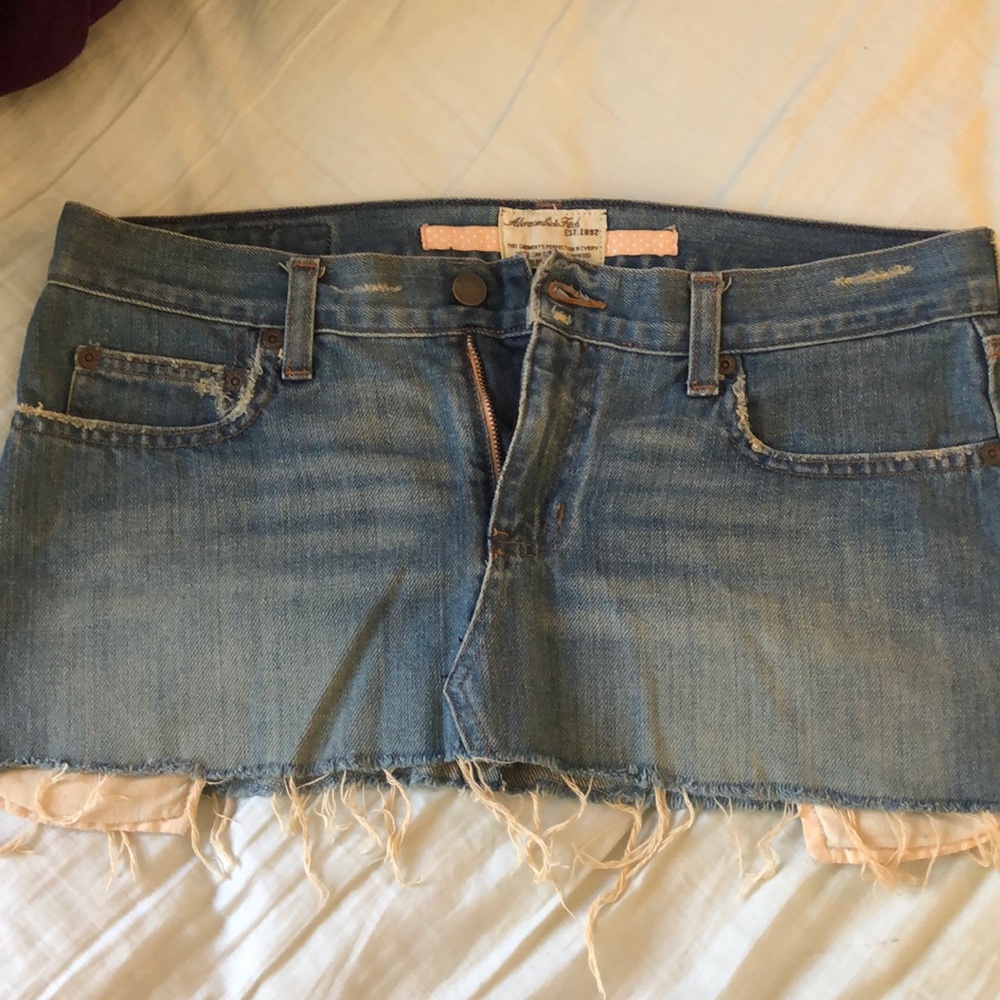 Abercrombie Jean Skirt